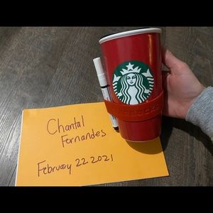 Starbucks ceramic write on mug